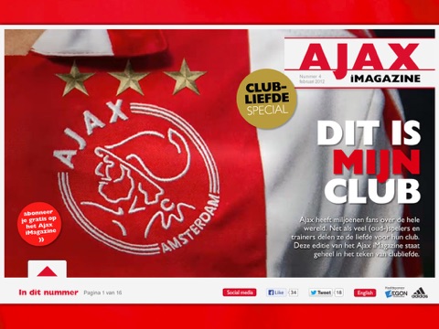 Ajax iMagazine App screenshot 3