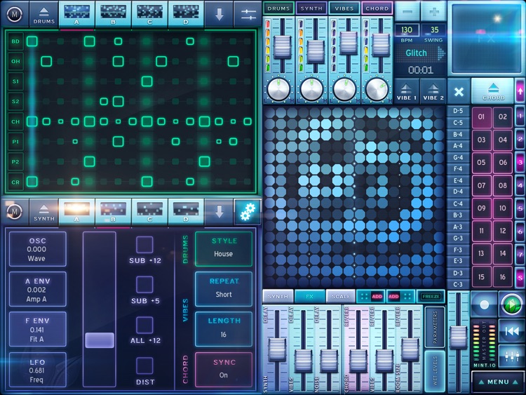 MINT.io Groovebox Synth - Make House, Dubstep, Techno, Breakbeat screenshot-3