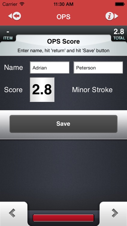 Orpington Prognostic Scale