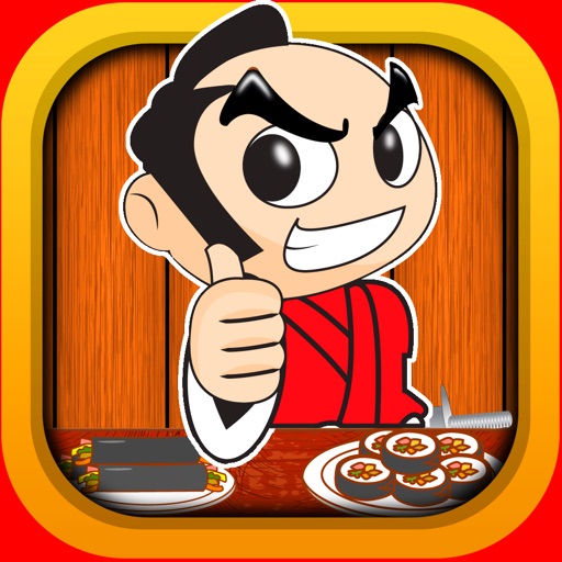 Sushi Samurai Ninja Chef - Extreme Cutting Game-Blast icon