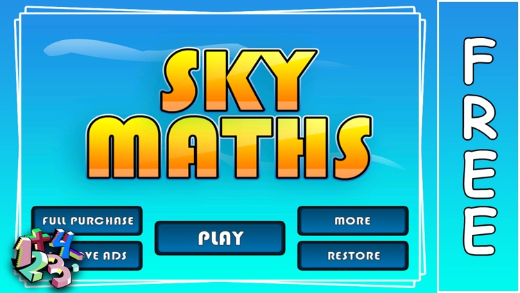 Sky Mathematics Game : Kids Game : Education