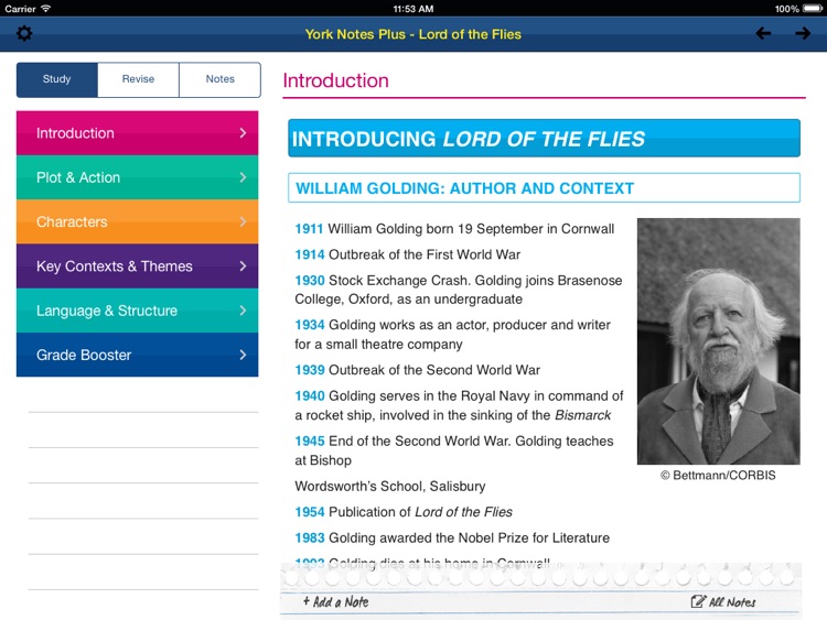 Lord of the Flies York Notes GCSE for iPad
