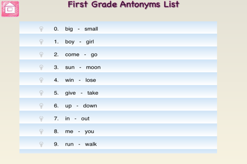 First Grade and Second Grade Antonyms and Synonyms Free screenshot 3
