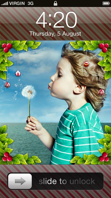 Xmas Lock Screen Wallpaper Designer