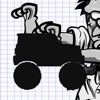 A Doodle Drives A Monster Truck