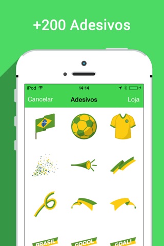 Cup Camera Pro - Collage Photo Editor with stickers of Brazil, USA and others soccer teams of the world screenshot 2