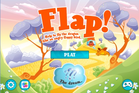 Flap! - help the flappy dragon to fly screenshot 3