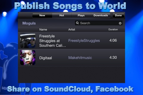MOGUL Songwriting & Recording Studio with Free Music Beats screenshot 3