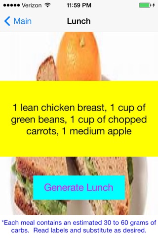 Diabetic Meal Planner screenshot 3