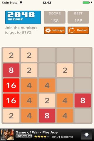 2048 Arcade Game screenshot 2