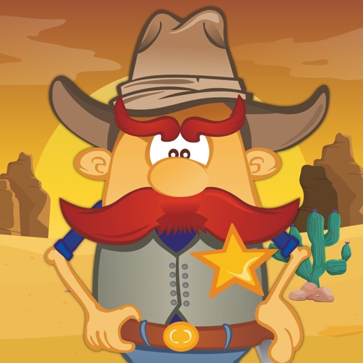 Kids Puzzle Teach me Cowboys and Indians Cartoon Icon