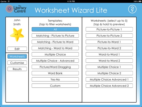 Worksheet Wizard Lite screenshot 4