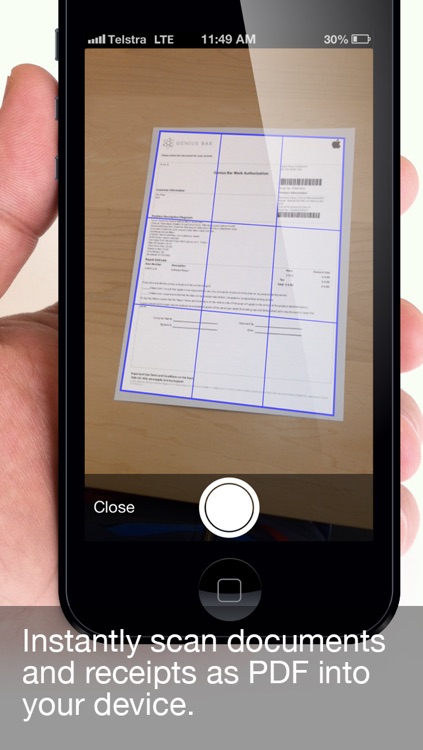 Scanner: scan print multipage documents to PDF in realtime for FREE