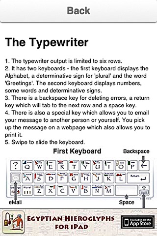 Hieroglyphic Typewriter screenshot 3