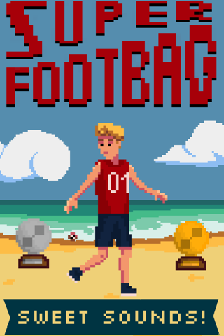 Super Footbag - World Champion 8 Bit Hacky Ball Juggling Sports Game screenshot 4