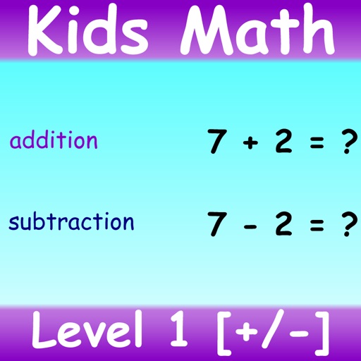 Kids Math Addition Subtraction Level 1 icon
