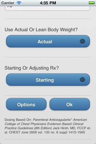 Heparin Dosing screenshot 2