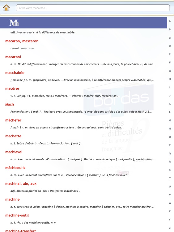 BORDAS Pièges, le dictionnaire des Pièges et Difficultés de la langue française HD screenshot-4