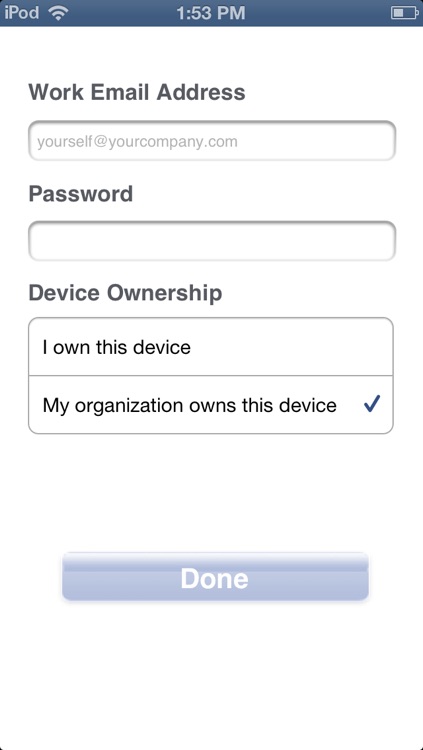 IBM Endpoint Manager Mobile Client