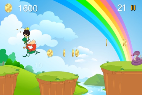 Crazy Leprechaun Run Game - Lucky Rainbow Gold Adventure Edition - FREE screenshot 2