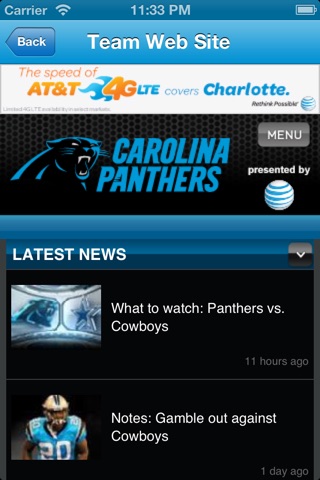 Panthers Fan Static screenshot 4