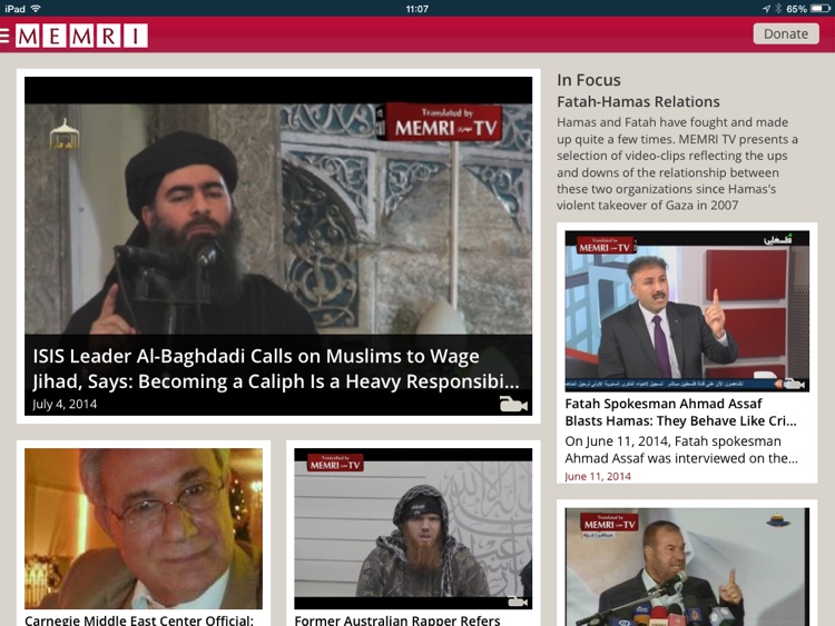 MEMRI iPad Edition