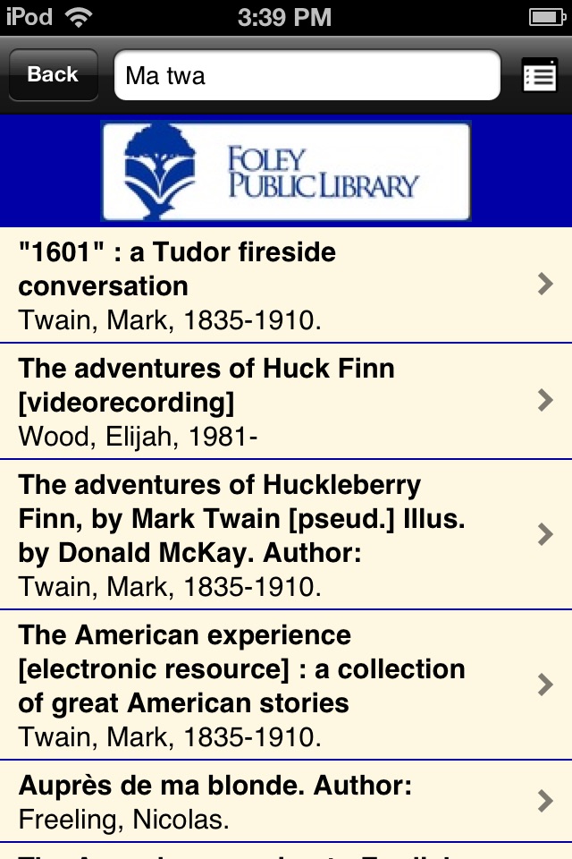 Foley Public Library Mobile screenshot 2