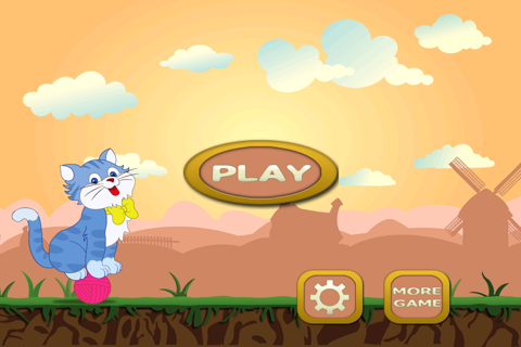 Cat Yarn Bouncing Mania - Kitty Ball Tap Jumping Adventure Free screenshot 4