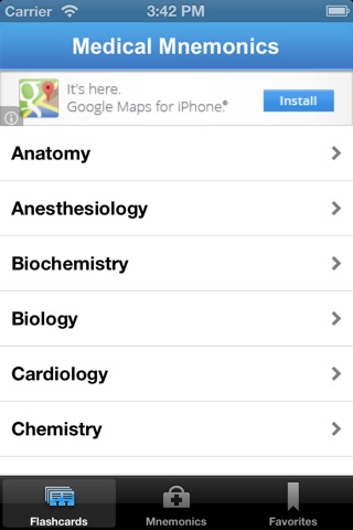 Med Mnemonics Flashcards Lite screenshot 3