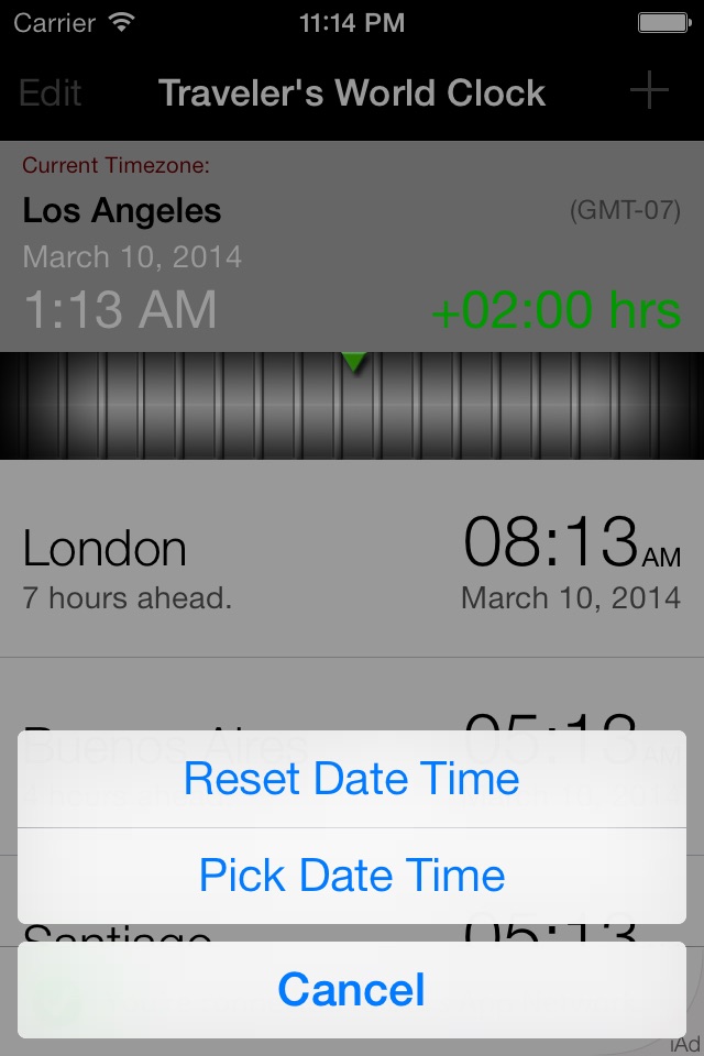 Traveler's World Clock Free screenshot 4