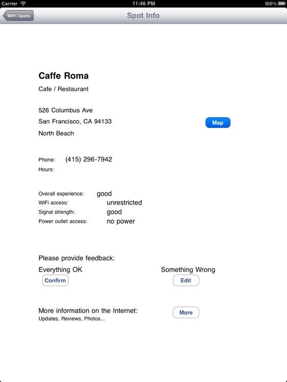 Free WiFi Cafe Spots for iPad screenshot-2