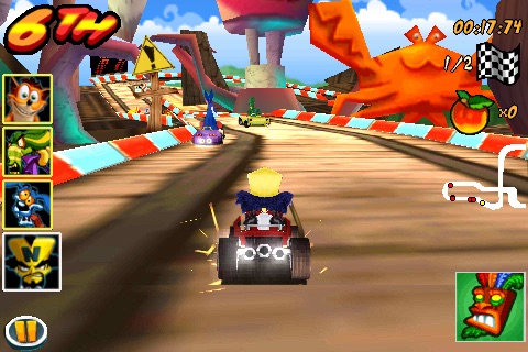 Crash Bandicoot Nitro Kart 3D screenshot 2