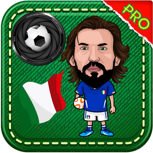 Italy World Soccer Cheer 2014 - Azzurri fan foto sticker in Brasile icon