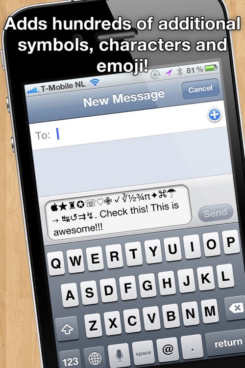 Characters 2012 - extra symbols, emoji and ascii chars