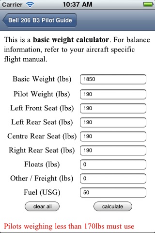 B 206 B3 Pilot Guide AdFree screenshot 2