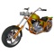 This is a "ready to assemble" 3D model kit of a Chopper bike