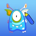Monsters Colouring Book for Children Learn to colour and draw a monster, alien, fantasy dragon and more