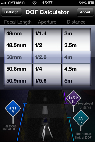 DOF Calculator by Nikonians screenshot 2