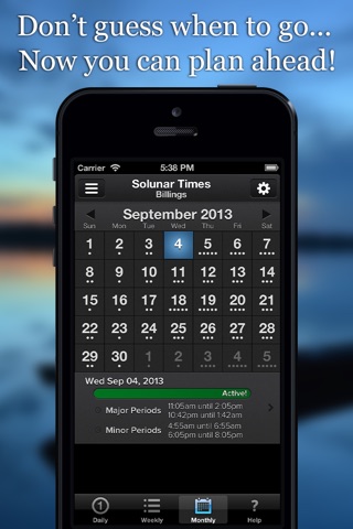 Solunar Hunting & Fishing Times and Calendar screenshot 3