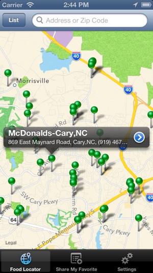 Fast Food Restaurant Locator - Free