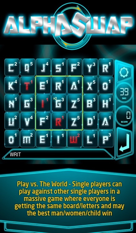 AlphaSwap Deluxe - The MMO Word Game