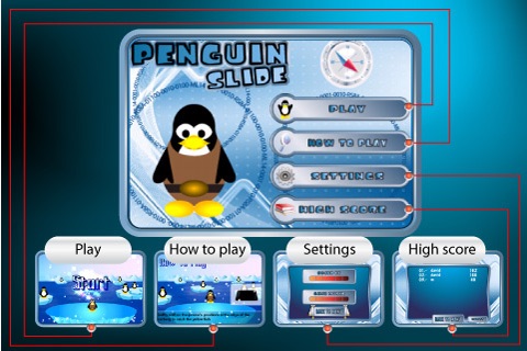 Penguin Slide Free screenshot 2