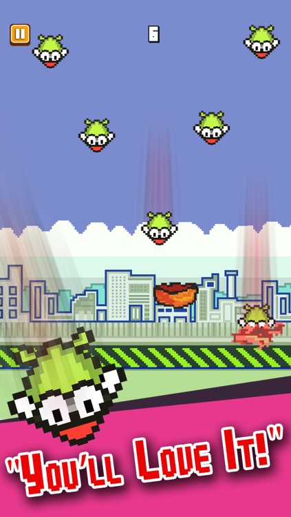 Falling Bird Action - The Pixel Flappy Red Wings Games