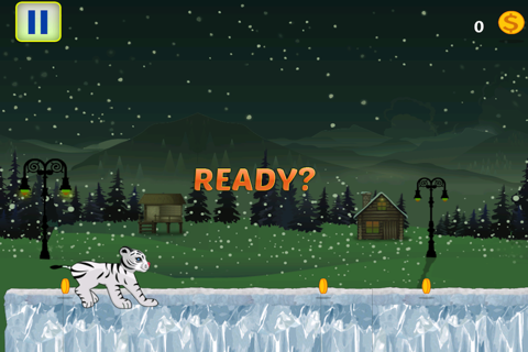 Baby White Tiger Snow Dash screenshot 3