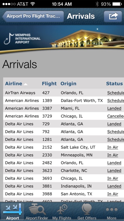 Memphis Airport + Flight Tracker screenshot-3