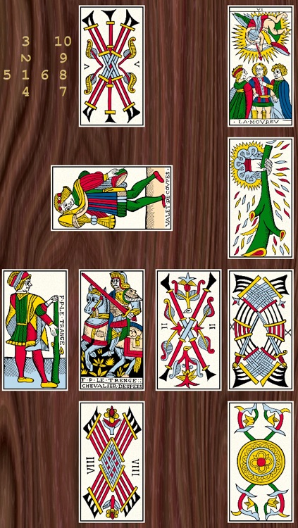 Ancient tarot restored by J.-C. Flornoy