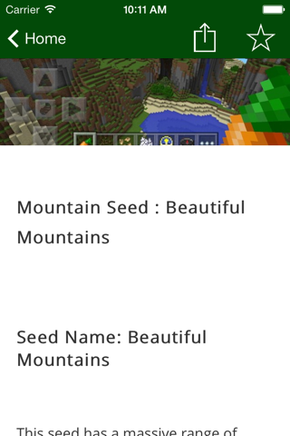 Best Seeds for Minecraft PE screenshot 2
