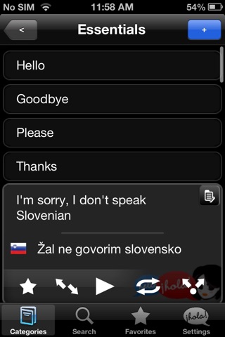 Lingopal Slovene LITE - talking phrasebook screenshot 2