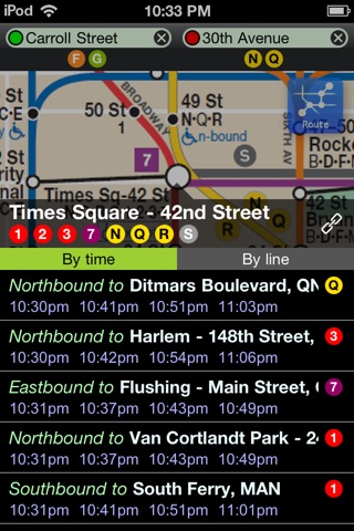 NYC Subway Trip Planner - Works Offline screenshot 2