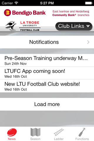 La Trobe University Football Club screenshot 2